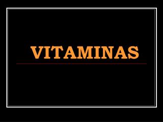 VITAMINAS