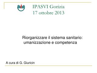 IPASVI Gorizia 17 ottobre 2013