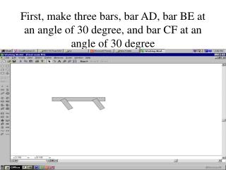 Joint the bars with a pin joint.