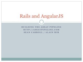 Rails and AngularJS