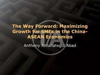 The Way Forward: Maximizing Growth for SMEs in the China-ASEAN Economies