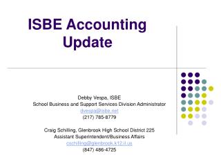 ISBE Accounting Update