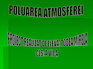 POLUAREA ATMOSFEREI