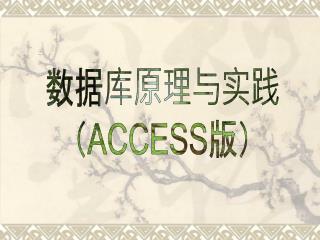 数据库原理与实践 （ ACCESS 版）