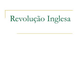 Revolução Inglesa