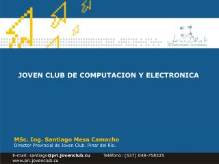 JOVEN CLUB DE COMPUTACION Y ELECTRONICA