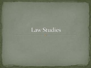 Law Studies