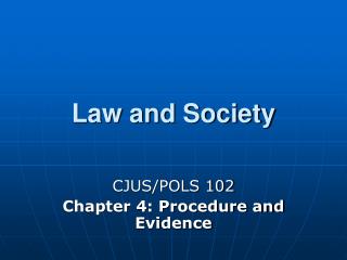 Law and Society