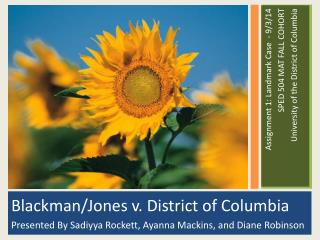 Blackman/Jones v. District of Columbia