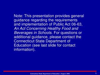 Connecticut State Department of Education