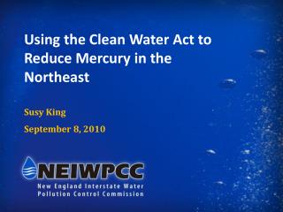 Using the Clean Water Act to Reduce Mercury in the Northeast Susy King September 8, 2010