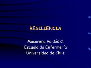 RESILIENCIA