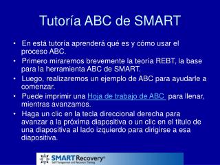 Tutoría ABC de SMART