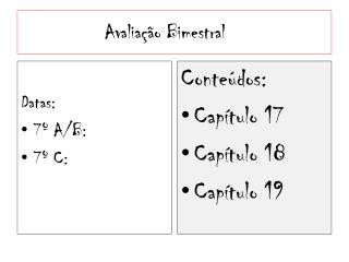 Avaliação Bimestral