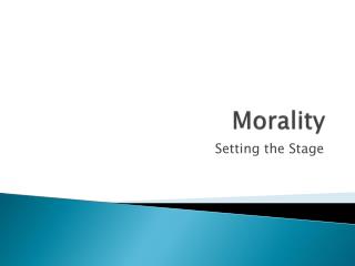 Morality