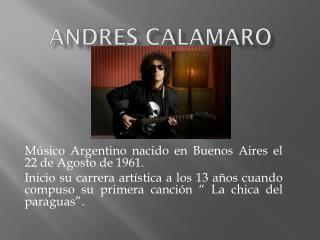 ANDRES CALAMARO
