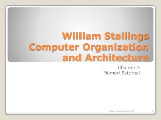 William Stallings Computer Organization and Architecture