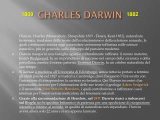 CHARLES DARWIN