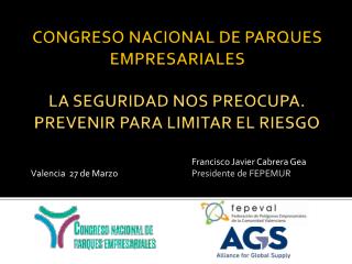 CONGRESO NACIONAL DE PARQUES EMPRESARIALES