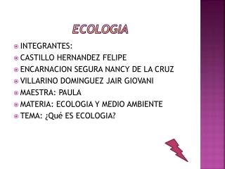 ECOLOGIA