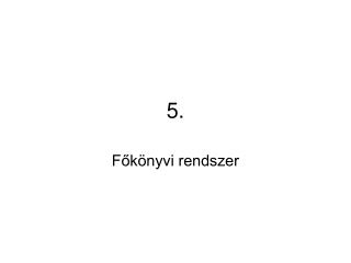 Főkönyvi rendszer