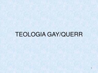 TEOLOGIA GAY/QUERR