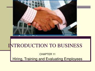 INTRODUCTION TO BUSINESS