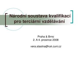 Národní soustava kvalifikací pro terciární vzdělávání