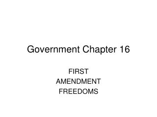 Government Chapter 16