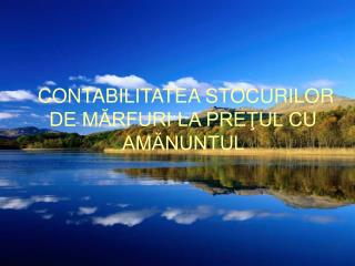CONTABILITATEA STOCURILOR DE MĂRFURI LA PREŢUL CU AMĂNUNTUL