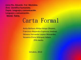 Carta Formal Anita Bárbara Ahilyn Araya Olivares.