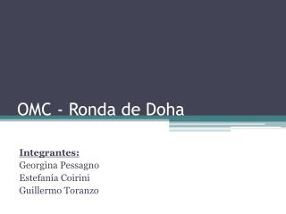 OMC - Ronda de Doha