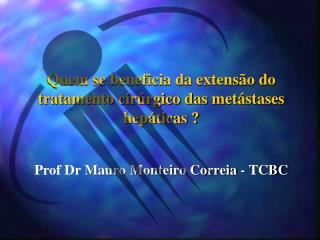 Metástase Hepática Colo-retal