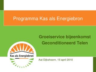 Programma Kas als Energiebron