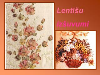 Lentīšu izšuvumi