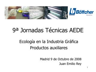 9ª Jornadas Técnicas AEDE