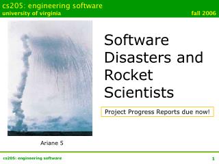 cs205: engineering software university of virginia						 fall 2006