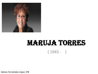 Maruja Torres