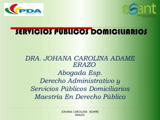 SERVICIOS PÚBLICOS DOMICILIARIOS