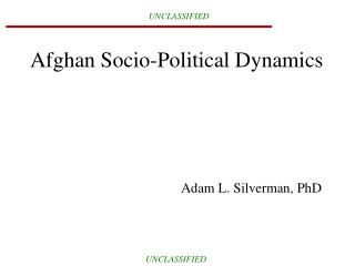 Afghan Socio-Political Dynamics