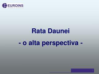 Rata Daunei - o alta perspectiva -