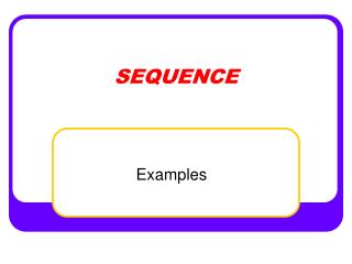 SEQUENCE