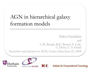 AGN in hierarchical galaxy formation models