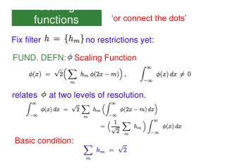 Scaling functions