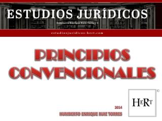 PRINCIPIOS CONVENCIONALES