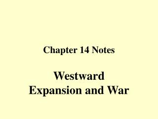 Chapter 14 Notes