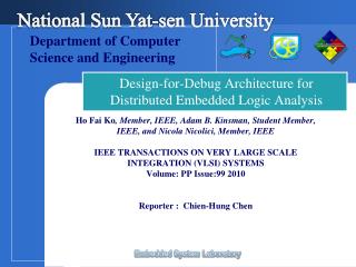 Design-for-Debug Architecture for Distributed Embedded Logic Analysis