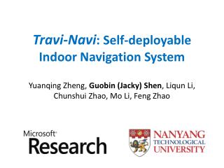 Travi-Navi : Self-deployable Indoor Navigation System