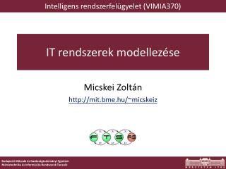 IT rendszerek modellezése