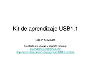 Kit de aprendizaje USB1.1